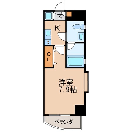 カレント新栄の物件間取画像